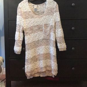 Knit cream sweater